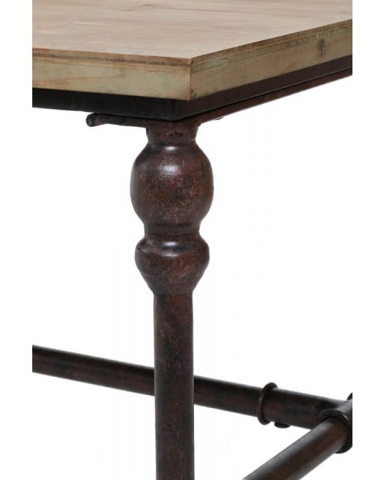 Industrial Fir Wood Side Table