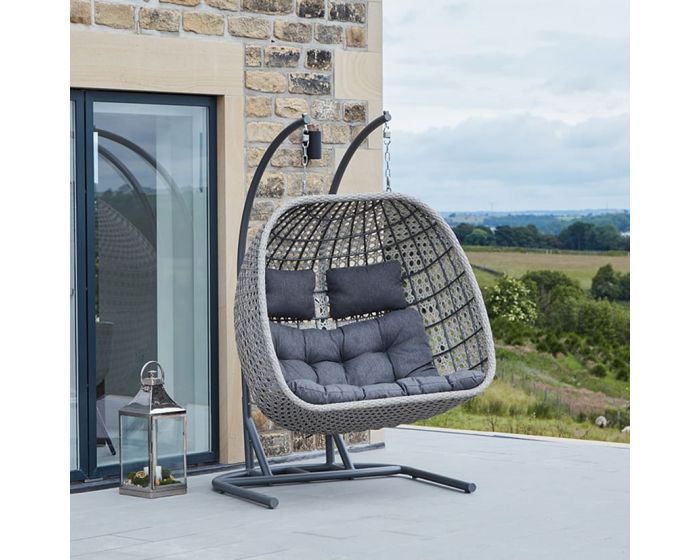 Stone Grey Double Hanging Chair | Zurleys