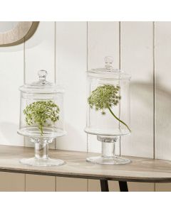 Verona Clear Glass Decorative Jar with Lid