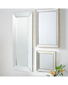 Mirrored Glass Rectangular Wall Mirror