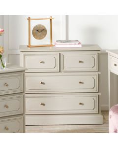 Ascot Pine Wood Grey 4 Drawer Chest of Drawers