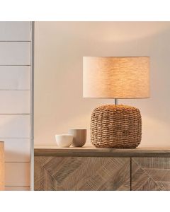 Acer Natural Woven Small Table Lamp