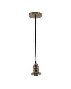 Antique Brass Metal Electrical Ceiling Fitting for Cafe & Dome Pendants