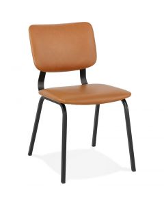 Arendt Tan and Black High Back Chair