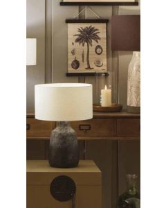 Bottle Shaped Concrete Effect Grey Table Lamp - Base Only