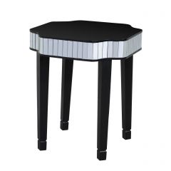 Clavier Side Table In Mirror And Black