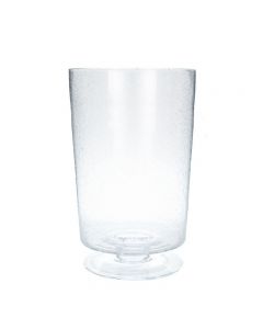 Clear Bubble Glass Leon Vase Large