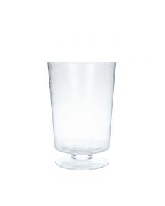 Clear Bubble Glass Leon Vase Small