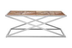 Criss Cross Industrial Chic Coffee Table