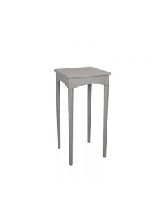 Dark Grey Pine Wood Square Occasional Table
