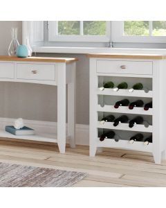 Gaetan Oak Wine Cabinet