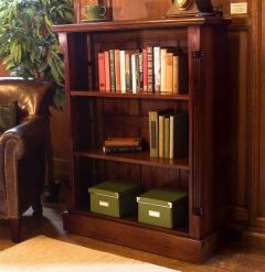 La Roque Mahogany Hand Crafted Low Open Bookcase