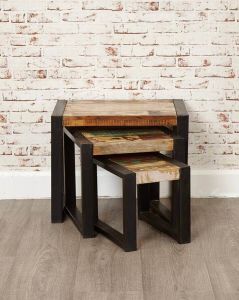 Industrial Reclaimed Nest of Tables