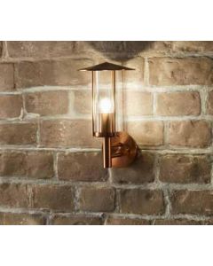 Outdoor Copper Metal Chimney Style Wall Light