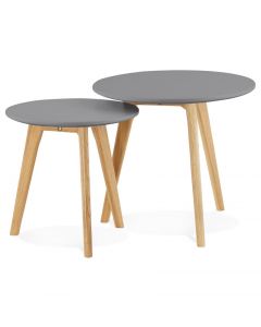 Ove Grey Set of 2 Round Tables