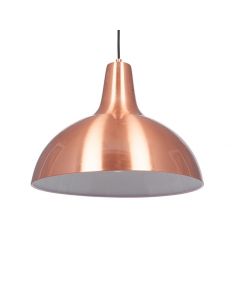 Oversized Brushed Copper Metal Pendant