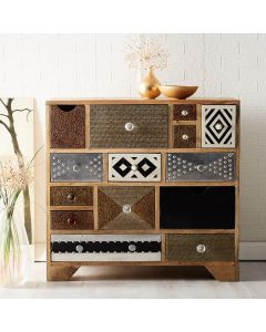 Retro Patch 11 Drawer Chest