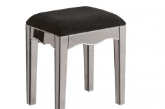 Smoked Mirrored Dressing Table Stool