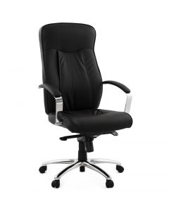 Viveka Black Faux Leather Executive Office Chair