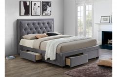 Woodhouse Diamond Tufted Grey Or Black Bed Frames