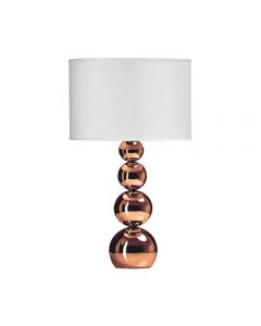 Copper Orbs Touch Table Lamp