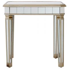 Mirrored French Champagne Side Table
