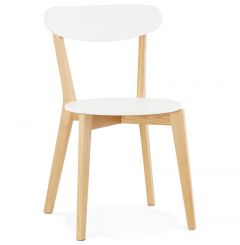 Petronilla Solid Oak White Chair