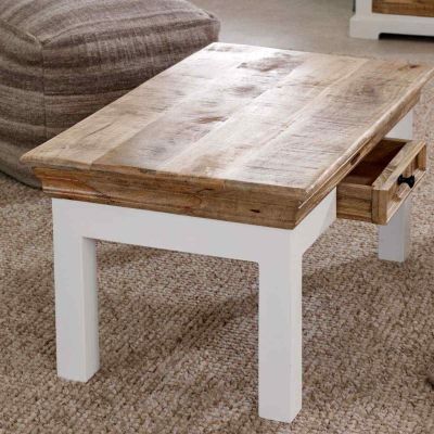 Alice Coffee Table With Drawer Solid Mango Wood