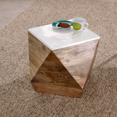 Alice Side Table Solid Mango Wood