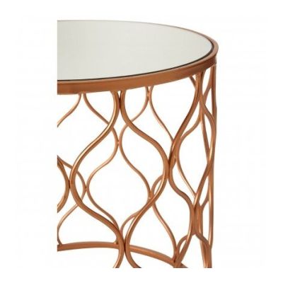 Avento Mirrored and Copper Set of 2 Tables