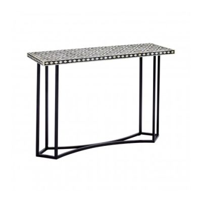 Bovo Metal Console Table with Sheesham Wood