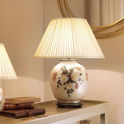 Classic Rose Large Glass Table Lamp - Base Only