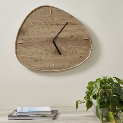 Claude Natural Wood Veneer Tear Wall Clock