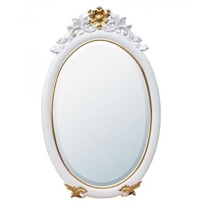 French White and Gold Wall Mirror
