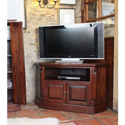 Hand Crafted Corner Television Cabinet