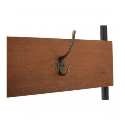 Industrial Foundry Bench and Coat Rack