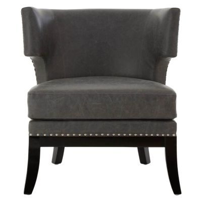 Kent Armchairs Chair - Grey Leather
