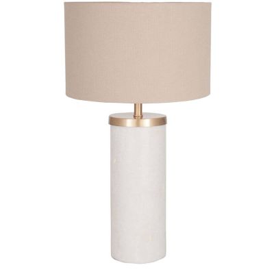 Adlington Large Marble and Light Bronze Table Lamp
