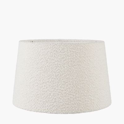 Martigues 30cm White Boucle Tapered Cylinder Shade