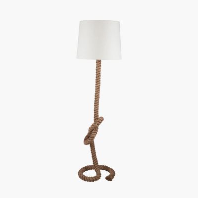 Martindale Rope Knot Floor Lamp with Natural Shade