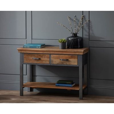Metro Industrial 2 Drawer Console Table