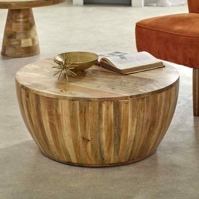 Murray Solid Wood Drum Coffee Table