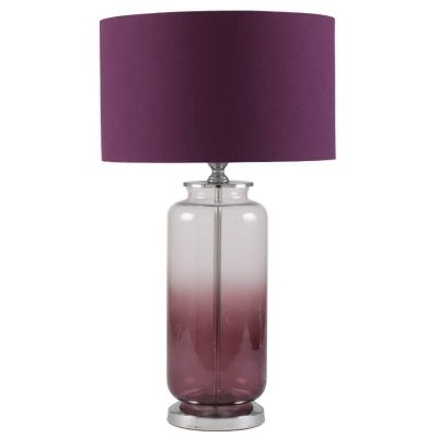 Ombre Glass Table Lamp Purple