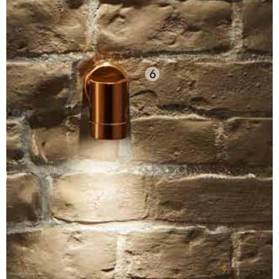 Outdoor Copper Metal Fixed Spot Wall Light