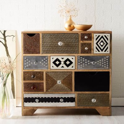 Retro Patch 11 Drawer Chest