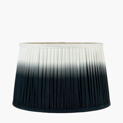 Scallop 25cm Black Ombre Soft Pleated Tapered Shade