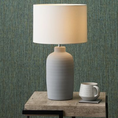 Soren Matt Grey Ceramic Table Lamp