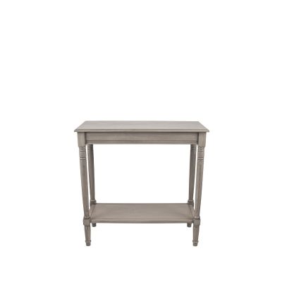 Taupe Pine Wood Rectangle Console Table