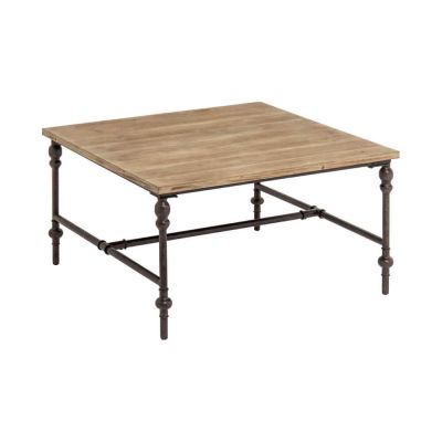 Industrial Fir Wood Square Table