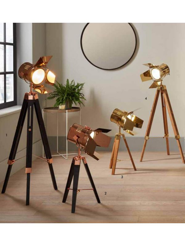 matching tripod floor and table lamp